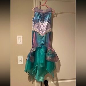 Disney the little mermaid girls dress costume 4-6x